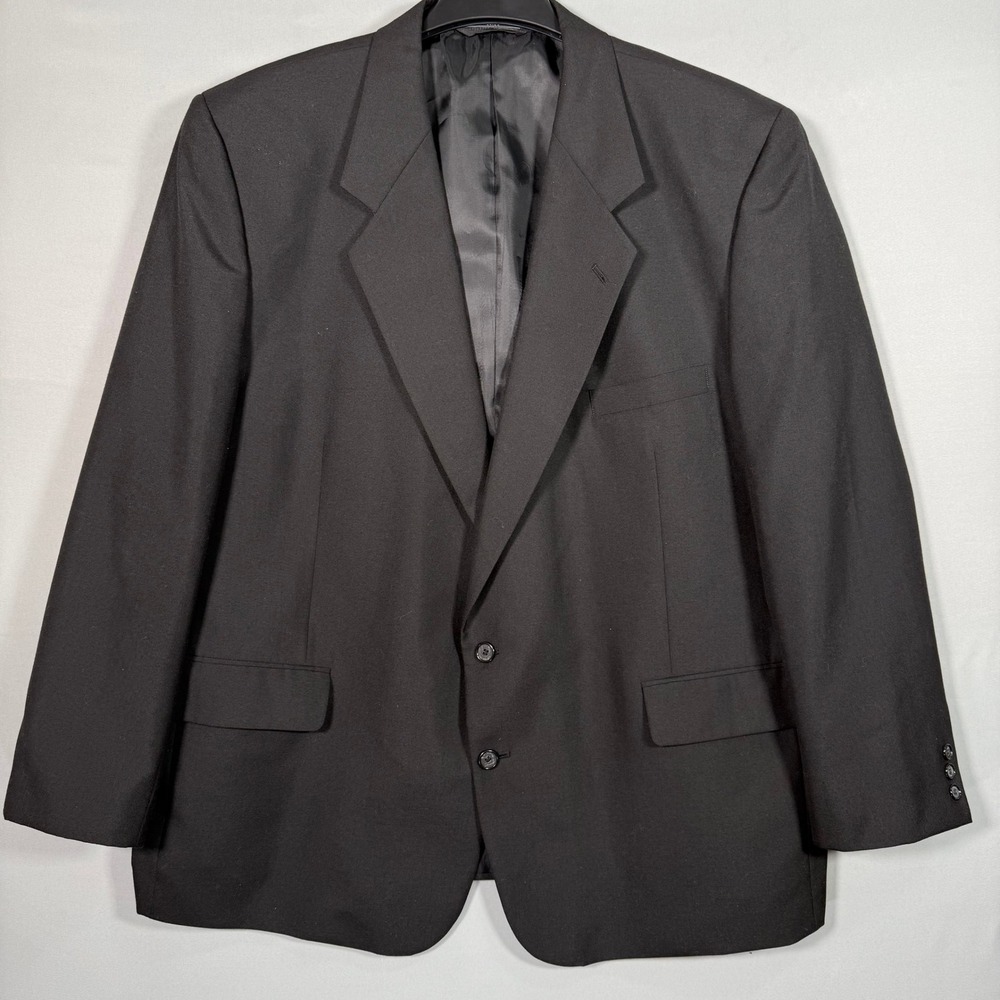 Bert Pulitzer‎ Collectors Edition Mens Black Wool Blend Suit Jacket Blazer